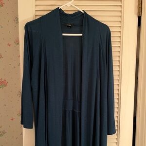 Teal Lightweight Open Front Cardigan